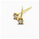 18金0.1ct6爪ダイヤモンドスタッドピアス - 縮小画像1