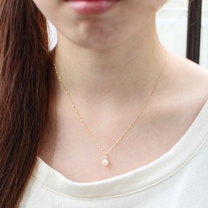 18金 イエローゴールド アコヤ真珠 ダイヤモンドペンダント/ネックレス 商品写真2