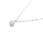 造幣局刻印 純プラチナ 0.1ct ダイヤモンドペンダント/ネックレス アズキチェーン