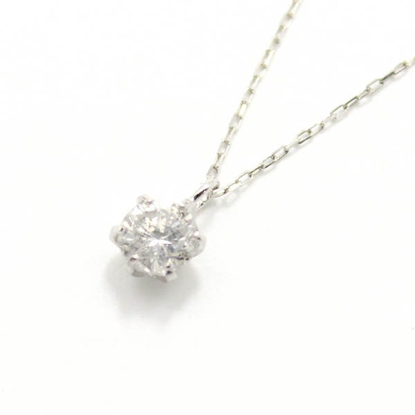 造幣局刻印 純プラチナ 0.3ct ダイヤモンドペンダント/ネックレス アズキチェーンf00