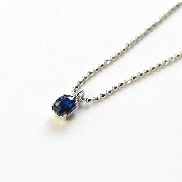 プラチナ 台 サファイア0.2ct ペンダントf00