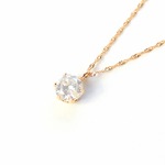 18金ピンクゴールド 0.5ct ダイヤモンドペンダント/ネックレス