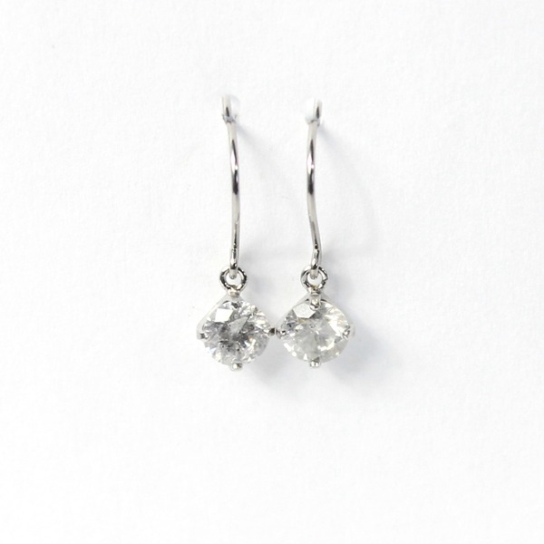 プラチナ 0.5ct ダイヤモンドピアス フックピアスf00