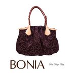 BONIA(ボニア)ジャガードローズプリントバッグミニ/本革/シンプル/レディース/2way【boniabag-101】【860045-101-09】