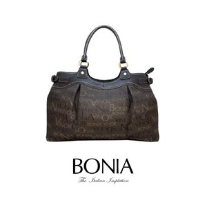 BONIA(ボニア)ジャガードギャザーバッグ/本革/シンプル/レディース【boniabag-104】【081025-015-15】