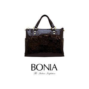 BONIA(ボニア)エナメルロゴエンボストートバッグ/本革/牛革/シンプル/レディース/2way【boniabag-106】【081026-008-15】