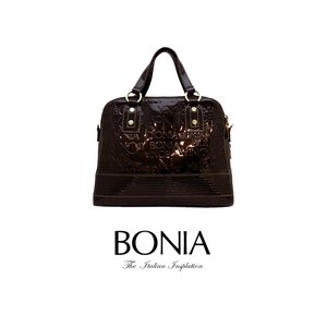 BONIA(ボニア)エナメルロゴエンボスバッグ/本革/牛革/シンプル/レディース/2way【boniabag-107】【081026-009-15】