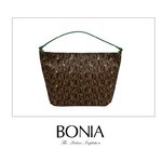 BONIA(ボニア)モノグラムワンショルダーバッグミニ/本革/シンプル/レディース/2way【boniabag-108】【081081-004-5】　モノグラム/グリーン