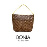 BONIA(ボニア)モノグラムワンショルダーバッグ/本革/シンプル/レディース/2way【boniabag-109】【081081-005-5】　モノグラム/レッド