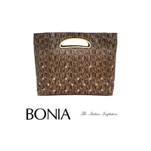 BONIA(ボニア)モノグラムスクエアデザインバッグ/本革/シンプル/レディース/2way【boniabag-111】【081081-008-5】モノグラム/レッド
