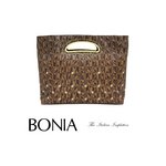 BONIA(ボニア)モノグラムスクエアデザインバッグ/本革/シンプル/レディース/2way【boniabag-111】【081081-008-5】モノグラム/イエロー