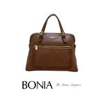 BONIA(ボニア)レザーキルティングラウンドバッグ/本革/牛革/シンプル/レディース/2way【boniabag-115】【081111-004】ベージュ
