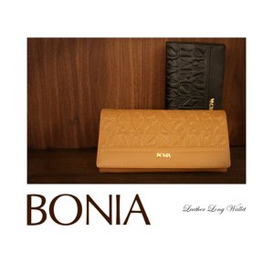 BONIA（ボニア）モノグラム型押しスイート長財布/レディース【bonia-314】【081116-502】ブラック