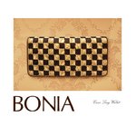 BONIA（ボニア）ダイヤ柄かぶせ長財布/レディース【bonia-329】【860087-502-36】