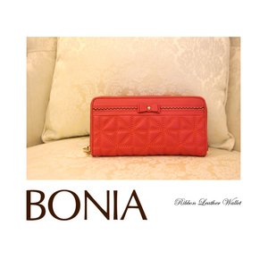 BONIA（ボニア）キルティングレザーラウンド長財布/レディース【bonia-331】【860015-521】グリーン