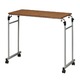 伸縮式ベッドテーブル(サイドテーブル) キャスター付き/可動式/高さ・幅調節可/机/木目/介護/NK-512 ブラウン(茶) - 縮小画像2