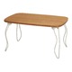 ウッドテーブル(折りたたみローテーブル) 木製/スチール 幅60cm×奥行40cm ナチュラル 【完成品】 - 縮小画像2