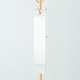 フックミラー(引っかけウォールミラー) 幅20cm×高さ100cm 飛散防止加工 日本製 ホワイト(白) - 縮小画像4