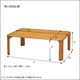 折れ脚テーブル(折りたたみローテーブル) 木製 幅90cm×奥行60cm 赤外線マウス使用可 【完成品】 - 縮小画像4