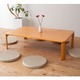 折れ脚テーブル(折りたたみローテーブル) 木製 幅120cm×奥行75cm 赤外線マウス使用可 【完成品】 - 縮小画像3