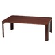 軽量ホームテーブル(折りたたみローテーブル) 木製/木目 幅90cm×奥行60cm ブラウン/完成品/NK-190 - 縮小画像2