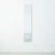 細枠ウォールミラー(壁掛け鏡) 木製/天然木/壁面/飛散防止加工ミラー/スリム/NK-6  幅32cm×高さ153cm 日本製 ホワイト(白) - 縮小画像2