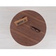 木製ラウンドテーブル(ブラウン/茶) サイドテーブル/センターテーブル/机/木目/木製/ウォールナット/カフェ/モダン/北欧風/ミッドセンチュリー/省スペース/コンパクト/NK-315 - 縮小画像4