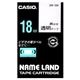 カシオ(CASIO) ネームランド エコテープカートリッジ 透明に黒文字 18mm