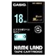 カシオ(CASIO) ネームランド エコテープカートリッジ 黒に金文字 18mm