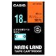 カシオ(CASIO) ネームランド エコテープカートリッジ 蛍光オレンジに黒文字 18mm