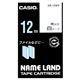 カシオ(CASIO) ネームランド エコテープカートリッジ 白に黒文字 12mm