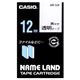 カシオ(CASIO) ネームランド エコテープカートリッジ 透明に黒文字 12mm