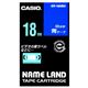 カシオ(CASIO) ネームランド エコテープカートリッジ 青に白文字 18mm