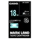 カシオ(CASIO) ネームランド エコテープカートリッジ 黒に白文字 18mm