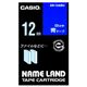 カシオ(CASIO) ネームランド エコテープカートリッジ 青に白文字 12mm