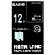 カシオ(CASIO) ネームランド エコテープカートリッジ 黒に白文字 12mm