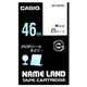 カシオ(CASIO) ネームランド エコテープカートリッジ 白に黒文字 46mm