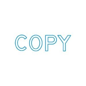 シヤチハタ Xスタンパー B型 「COPY」 藍 1個 商品画像