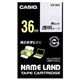カシオ(CASIO) ネームランド エコテープカートリッジ 透明に黒文字 36mm