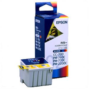 【純正品】 エプソン（EPSON） インクカートリッジ カラー 型番：IC5CL02 単位：1個 - 拡大画像