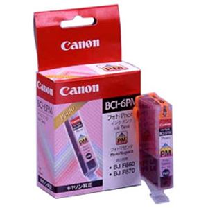 【純正品】 キヤノン（Canon） インクカートリッジ フォトマゼンタ 型番：BCI-6PM 単位：1個 - 拡大画像
