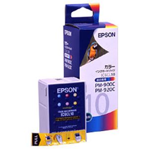 【純正品】 エプソン（EPSON） インクカートリッジ カラー 型番：IC6CL10 単位：1個 - 拡大画像