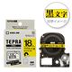 キングジム 「テプラ」PROシリーズ マグネットテープ 黄に黒文字 18mm