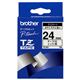 ブラザー(BROTHER) ピータッチ用TZeテープ 白に黒文字 24mm