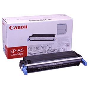 【純正品】 キヤノン（Canon） トナーカートリッジ 色：シアン 型番：EP-86（C） 印字枚数：12000枚 単位：1個 - 拡大画像