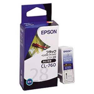 【純正品】 エプソン（EPSON） インクカートリッジ ブラック 型番：ICBK28 単位：1個 - 拡大画像