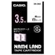 カシオ(CASIO) ネームランド エコテープカートリッジ 白に黒文字 3.5mm