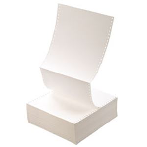【まとめ買い】トッパンフォームズ 応用用紙 W15×D11 白紙右ミシン目入 1箱（2000枚） - 拡大画像