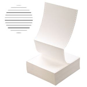 【まとめ買い】トッパンフォームズ 応用用紙 W15×D11 罫線入右ミシン入 1箱（2000枚） - 拡大画像