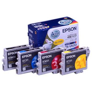【純正品】 エプソン（EPSON） インクカートリッジ 4色セット 型番：IC4CL31 単位（入り数）：1箱（4色） - 拡大画像